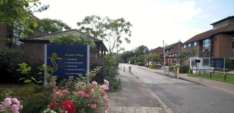 Chelmsford Student Village is right next door to campus
