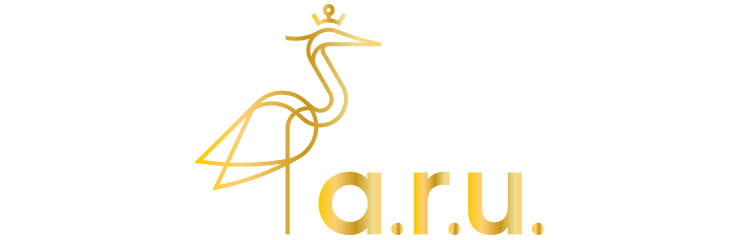 Anglia Ruskin University logo in gold