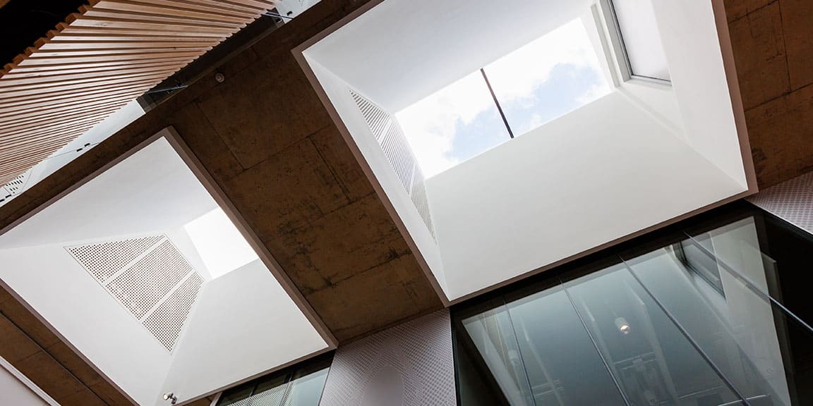Interior of ARU Peterborough campus building
