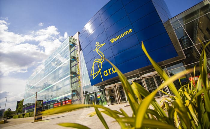 Entrance to ARU's Chelmsford campus