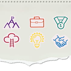 Graphic illustrating mentoring achievements 