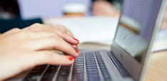 Person using laptop