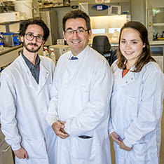 Three members of ARU's Drug Discovery Group