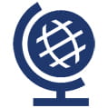 Icon of a world globe