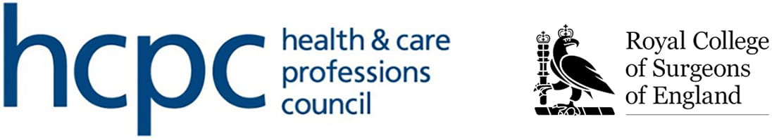 HCPC and The Royal College of Surgeons logos