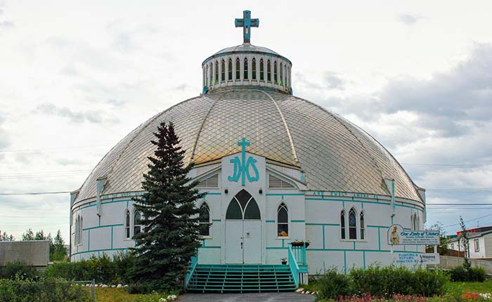Church in Inuvik, Northwest Territories, which mirrors the shape of an igloo