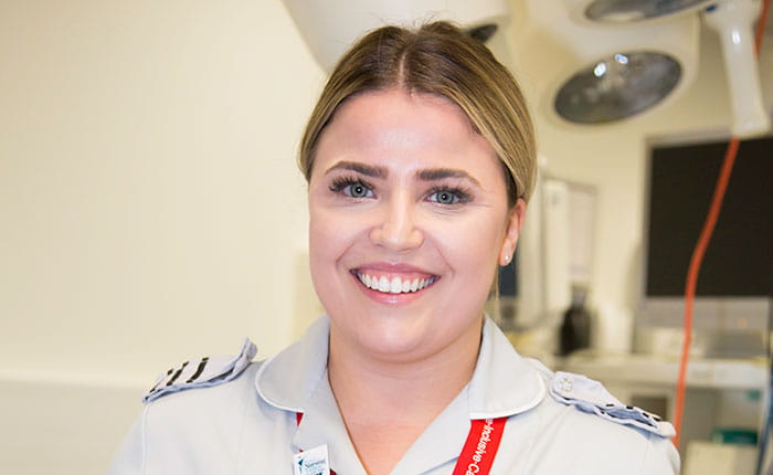 Nursing apprentice Lauren