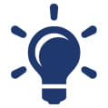Icon of a lightbulb