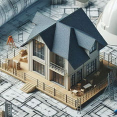 A 3D generated image of a house