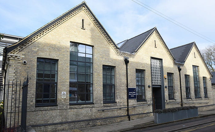 Exterior of the Jerome Booth Music Therapy Centre in Cambridge