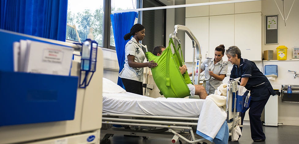 Moving and handling in the skills lab