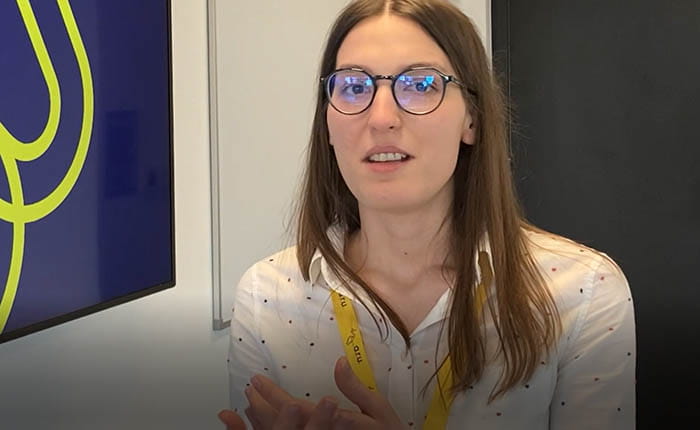 Video still of BSc Marketing student Ludmila Vreme