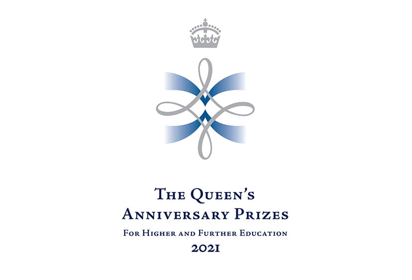 The Queen's Anniversary Prizes for Higher and Further Education 2021 logo 