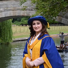 Anglia Ruskin University PhD graduate Ronak Al-Haddad