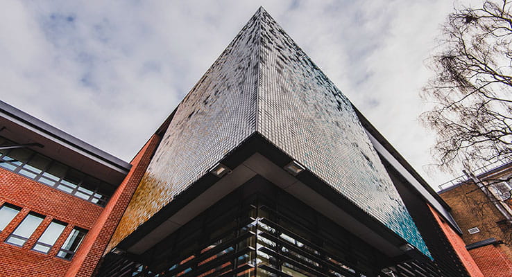 External view of Anglia Ruskin's Science Centre
