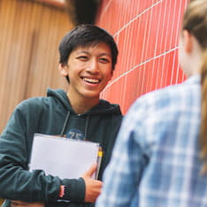 Students on Anglia Ruskin's Cambridge campus