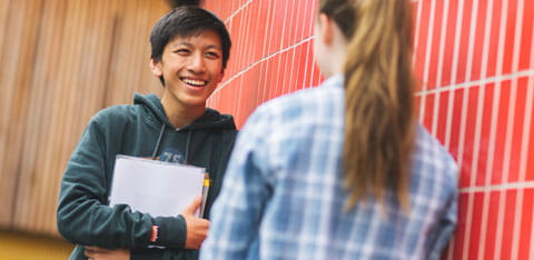 Students on Anglia Ruskin's Cambridge campus