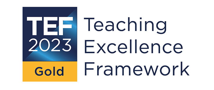 Teaching Excellence Framework 2023 Gold award logo