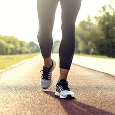 A person walking