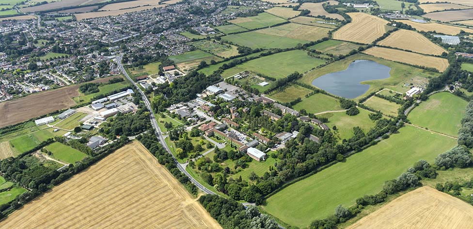 Writtle's countryside campus covers 150 hectares