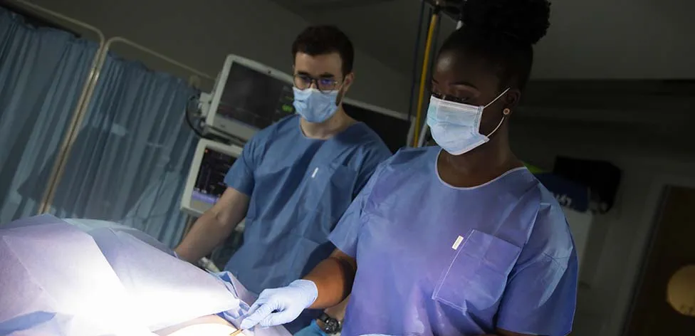 Mock operating theatre