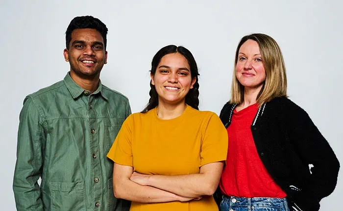 Three postgraduate students